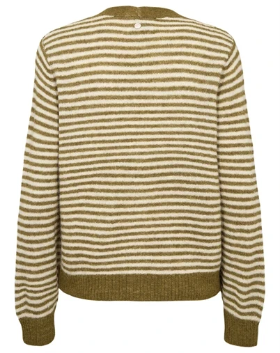 Nümph - Riette Mini Stripe Cardigan - Fir Green